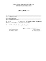 mau giay uy quyen tham du dhcd nam 2013