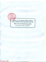 Báo cáo tài chính quý 3 năm 2017 hợp nhất