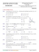 Đề thi HK2 Toán 12 năm học 2016 - 2017 trường THPT chuyên Lý Tự Trọng - Cần Thơ - TOANMATH.com