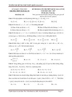 Đề KSCL ôn thi THPT Quốc gia 2017 môn Toán trường THPT Ngô Gia Tự - Vĩnh Phúc lần 3 - TOANMATH.com