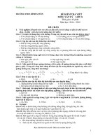 de kiem tra 1 tiet vat ly lop 8