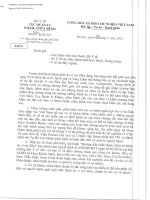 Công văn số 327 KCB-NV ngày 28 3 2016