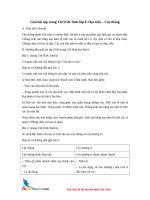 giai bai tap trang 134 sgk mon sinh lop 6