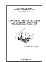 A COURSE OF a SURVEY OF ENGLISH AND AMERICAN LITERATURE (UNIVERSITY STUDENTS   INTERNAL USE) 