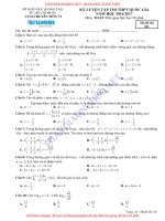 Đề thi thử môn toán thpt quốc gia năm 2017 Sở GD&ĐT TP Hồ Chí Minh