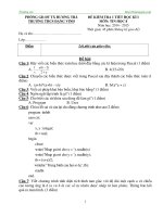 Đề kiểm tra 1 tiết môn Tin lớp 8