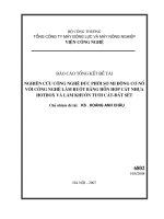 Nghiên cứu công nghệ đúc phôi sơ mi động cơ nổ với công nghệ làm ruột bằng hỗn hợp cát nhựa hotbox và làm khuôn tươi cát   đất sét  