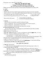 de cuong on thi tot nghiep thpt mon sinh hoc