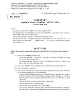 35 14 Du thao Nghi quyet Dai hoi dong co dong thuong nien nam 20117