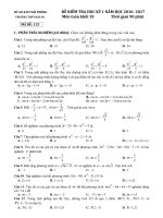 Đề thi HK2 Toán 10 năm học 2016 - 2017 trường THPT Hải An - Hải Phòng - TOANMATH.com