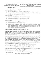 Đề thi thử Quốc gia 2016 môn Toán trường Đoàn Thượng - Hải Dương lần 2 - TOANMATH.com Toan lan 2