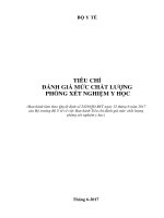 Tieu chi danh gia muc chat luong phong xet nghiem final