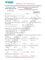 36. De thi thu mon toan trac nghiem 2017 thpt Tran Phu   Ha Tinh lan 1