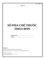 So pha che thuoc theo don