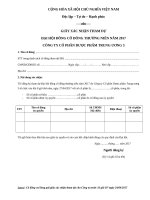 giay xac nhan tham du