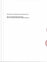 PET   Bao cao tai chinh soat xet 6 thang dau nam 2014