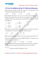 7. 50 cau hoi trac nghiem toan lop 12 hinh hoc khong gian