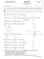 Đề kiểm tra Đại số và Giải tích 11 chương 4 (Giới hạn) trường Như Xuân - Thanh Hóa - TOANMATH.com