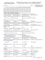 Đề kiểm tra Hình học 12 chương 3 (Tọa độ không gian) trường THPT An Phước - Ninh Thuận - TOANMATH.com