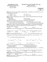 de thi khao sat mon vat ly lop 12 truong thpt ham long bac ninh lan 2