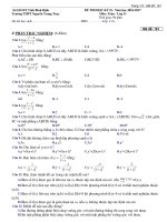 Đề thi HK2 Toán 11 năm học 2016 - 2017 trường THPT Nguyễn Trung Trực - Bình Định - TOANMATH.com