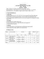 Ma trận kiểm tra lớp 10 chương trình chuẩn-cả năm Ma tran de kt 10 cb