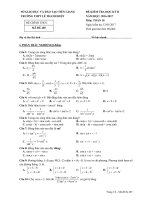 Đề thi HK2 Toán 10 năm học 2016 - 2017 trường THPT Lê Thanh Hiền - Tiền Giang - TOANMATH.com