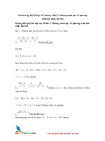 Giai bai tap dai so lop 10 chuong 3 bai 2 phuong trinh quy ve phuong trinh bac nhat bac hai