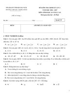 Đề kiểm tra 1 tiết Hình học 10 chương Vector trường THPT số 1 Nghĩa Hành - Quảng Ngãi - TOANMATH.com