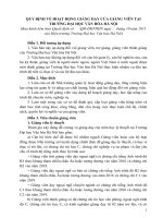 Du thao Quy định giảng viên ĐHVHHN Xin ý kiến