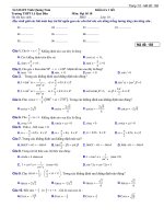 Đề kiểm tra Đại số 10 chương 6 (Công thức lượng giác) trường THPT Lê Quý Đôn - Quảng Nam - TOANMATH.com