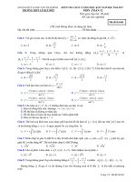 Đề thi HK2 Toán 12 năm học 2016 - 2017 trường THPT Lê Quý Đôn - Thái Bình - TOANMATH.com