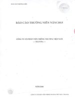 BÁO CÁO THƯỜNG NIÊN NĂM 2015 BC THUONG NIEN 2015