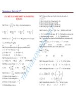 100 Cau hoi trac nghiem chuong I   Dai So lop 12