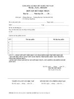 Biểu mẫu | Phòng Đào tạo – Đại học Văn hóa Hà Nội BM don rut hoc phan