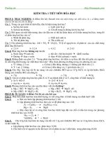 de kiem tra 1 tiet mon hoa lop 8