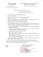 Công bố thông tin thay đổi nội dung Đăng Ký Doanh nghiệp