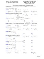 Đề thi khảo sát chất lượng Toán 11 năm học 2016 - 2017 trường THPT Thạch Thành 1 - Thanh Hóa lần 4 - TOANMATH.com