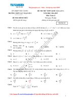 22. De thi thu mon toan trac nghiem 2017 truong thpt luc ngan so 3 bac giang lan 1