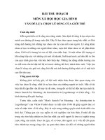 MÔN XÃ HỘI HỌC GIA ĐÌNH VẤN ĐỀ LỰA CHỌN LẼ SỐNG CỦA GIỚI TRẺ