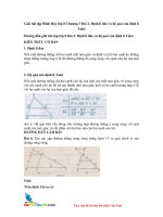 Giai bai tap hinh hoc lop 8 chuong 3 bai 2 dinh li dao va he qua cua dinh li talet