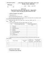 Mẫu (dành cho BV Vệ tinh) báo cáo kết quả thực hiện đề án bệnh viện vệ tinh - giảm tải bệnh viện