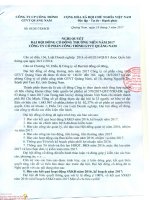 Nghị quyết Đại hội cổ đông thường niên năm 2017