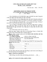 Hướng dẫn thủ tục đấu nối xả thải Hop dong gom