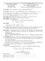 Đề thi chọn HSG văn hóa cấp cụm môn Toán 12 năm học 2016 - 2017 cụm THPT Lạng Giang - Bắc Giang - TOANMATH.com