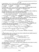 Ngân hàng câu hỏi Trắc nghiệm Tiếng Anh của TP Đà Nẵng - Tự học 247 anh3