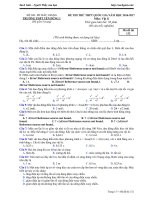 Đề thi thử THPT Quốc gia năm 2017 môn Vật lý trường THPT Yên Dũng 1, Bắc Giang