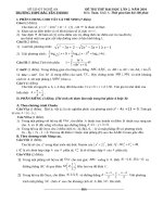 Ôn thi THPT quốc gia De Toan A