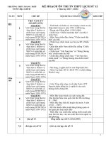 Kế hoạch ôn tập môn lịch sử 2016