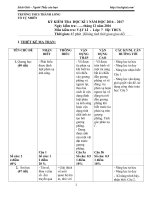 Đề thi học kỳ 1 môn Vật lý lớp 7 trường THCS Thành Long năm học 2016 - 2017